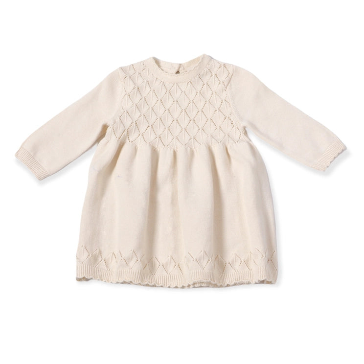 Milan Pointelle Sweater Knit Baby Dress