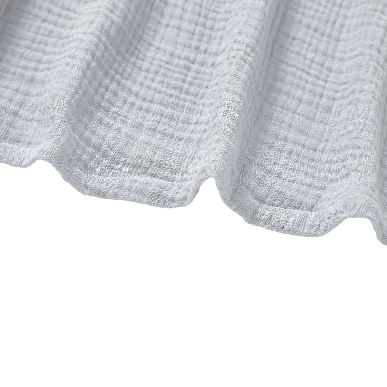 Organic Muslin Sleeveless Dress in Cloud