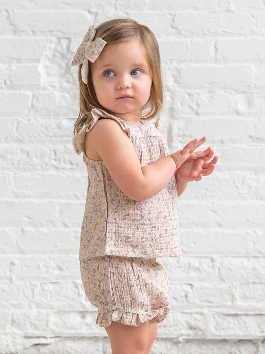 Colette Muslin Tank & Bloomer Baby Set in Vionna Floral