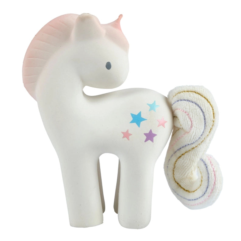 Cotton Candy Unicorn Organic Natural Rubber Teether & Rattle (Copy)
