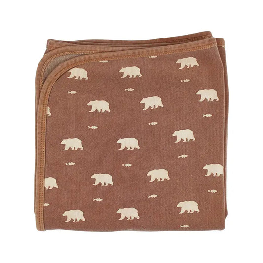 Latte Bear Cozy Organic Cotton Blanket