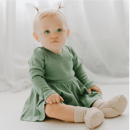 Cozy Lambskin Booties Cream