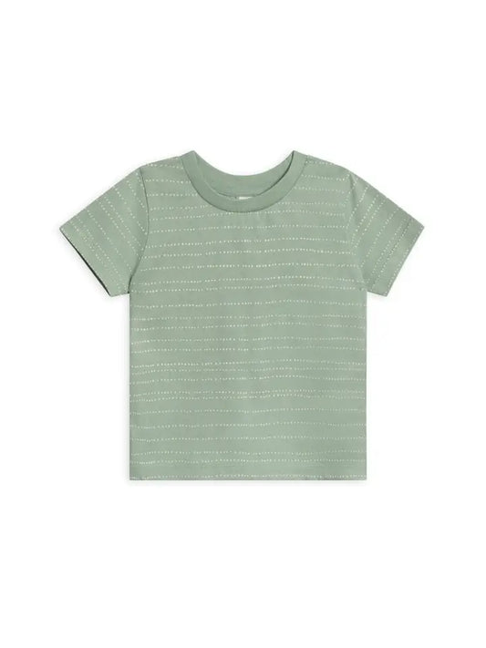 Pebble/Jade Short Sleeve Crew