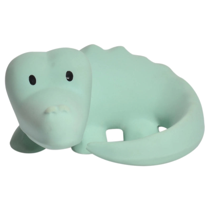 Crocodile Organic Natural Rubber Teether & Rattle
