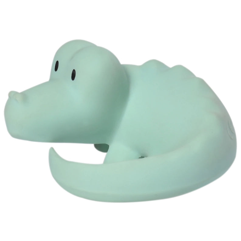 Crocodile Organic Natural Rubber Teether & Rattle
