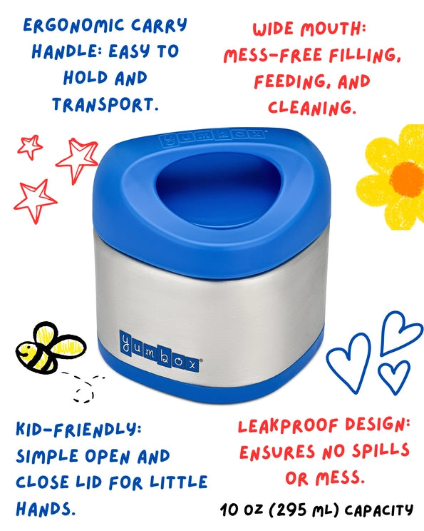 Yumbox Cubi Thermal Food Jar Surf Blue 10oz