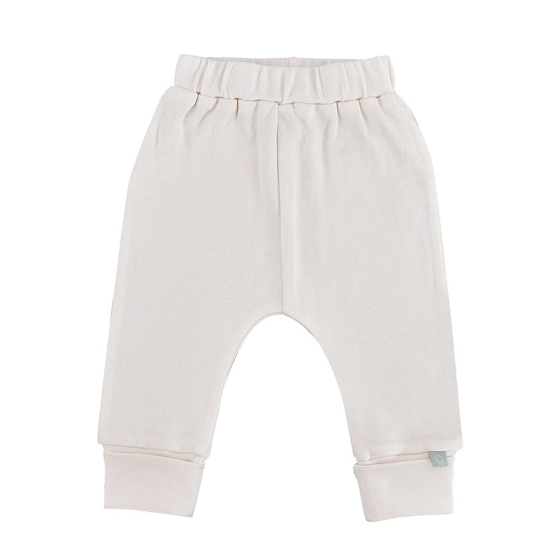 Organic Baby Cuffed Pants Ivory