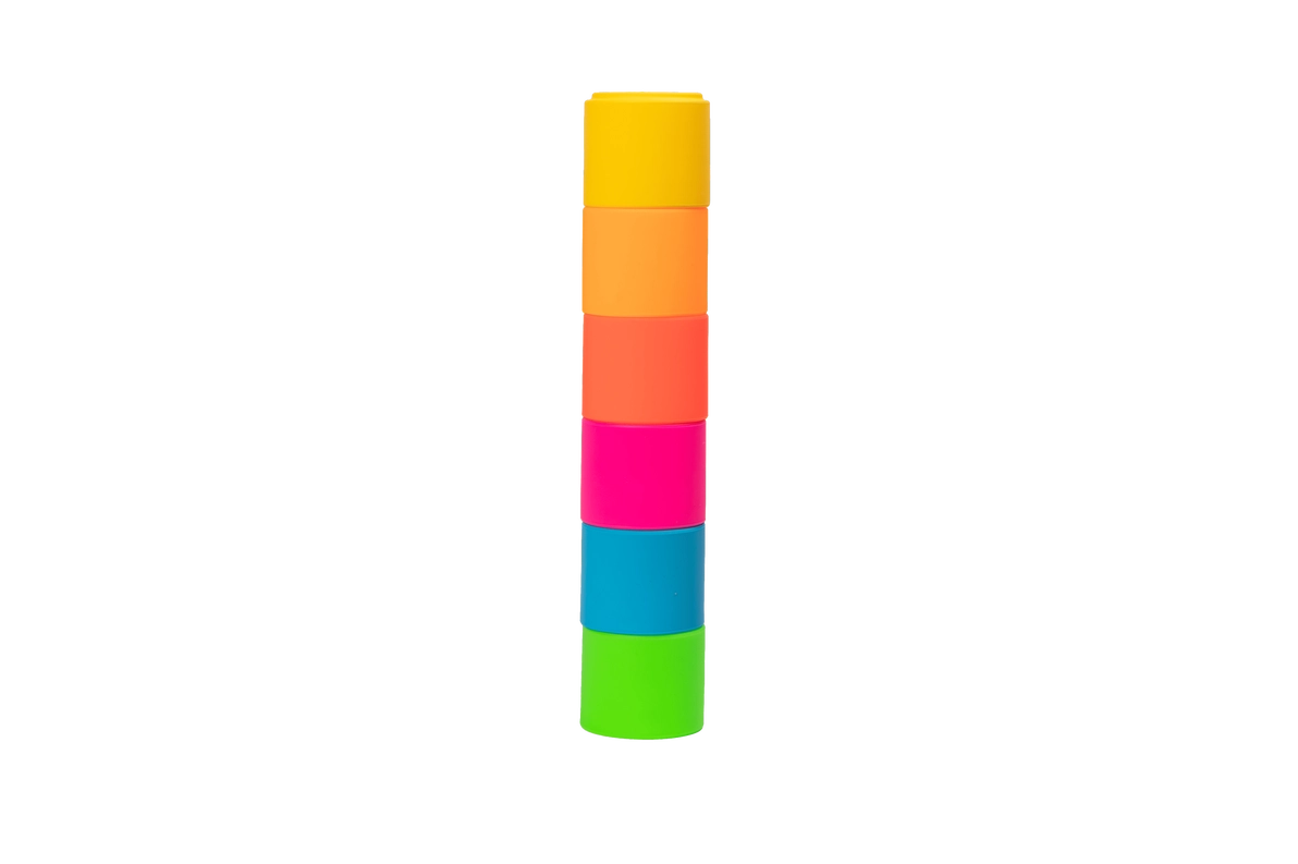 Neon Stacking Cups Set of 6