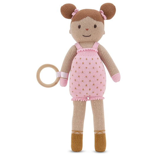 Darlee Knitted Doll & Teether