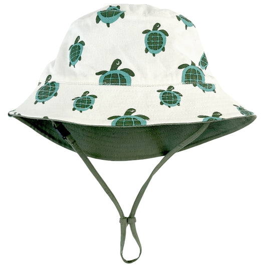 Turtles Reversible Organic Cotton Bucket Hat