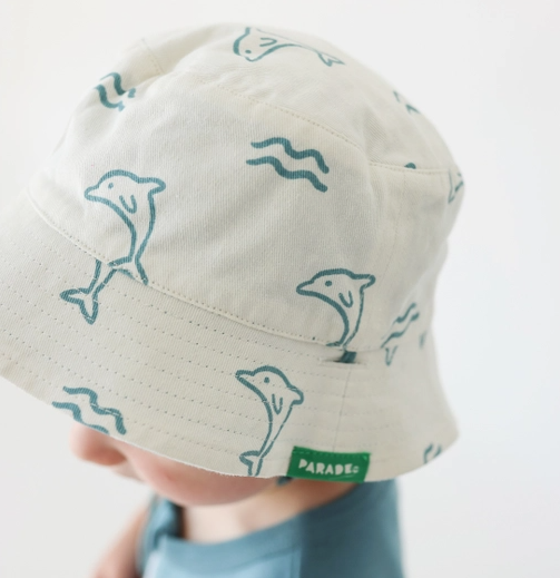 Dolphin Reversible Organic Cotton Bucket Hat