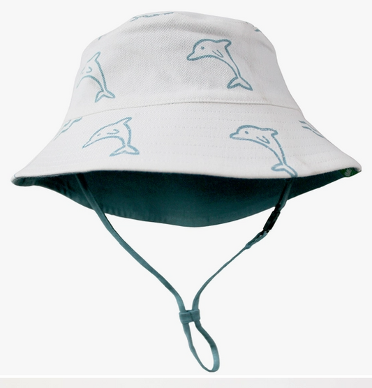 Dolphin Reversible Organic Cotton Bucket Hat