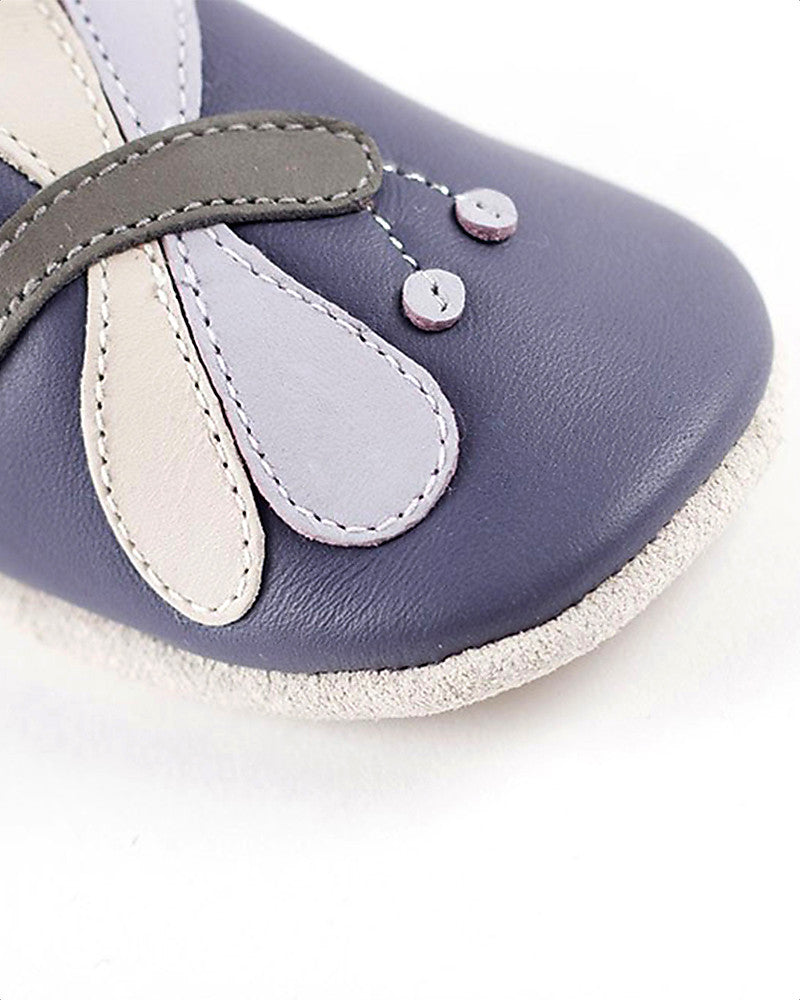 Dragonfly on Purple Soft Sole Shoes