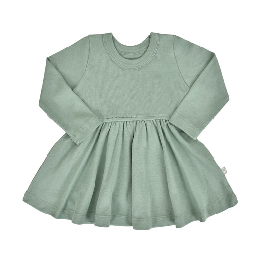 Basil Long Sleeve Twirl Dress