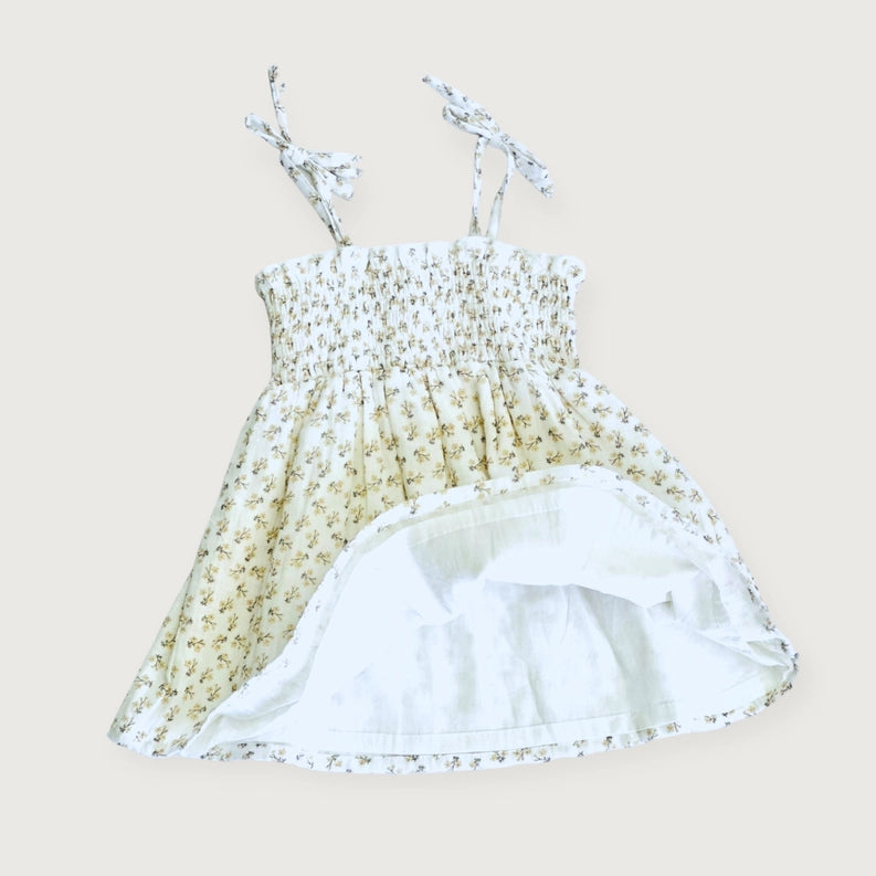 Olivia Ditsy Floral Smocked Baby Dress