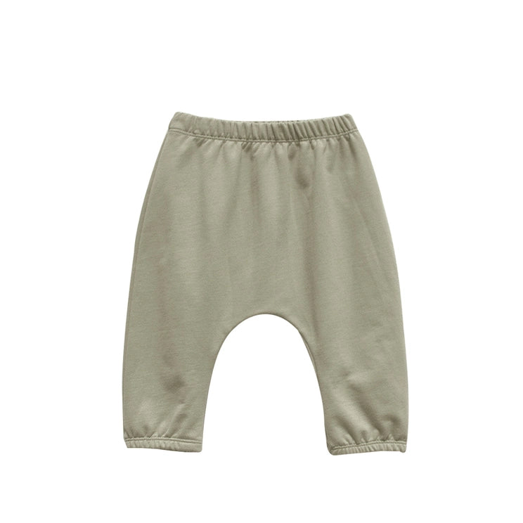 French Terry Baby Pant- Eucalyptus