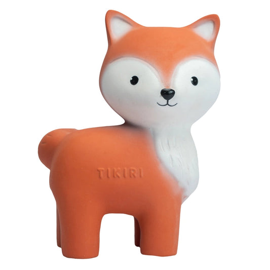 Fox Organic Natural Rubber Teether & Rattle