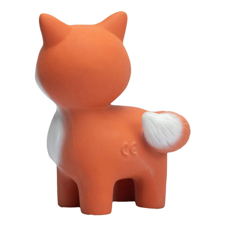 Fox Organic Natural Rubber Teether & Rattle