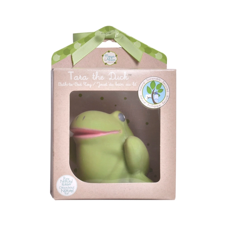 Gemba Frog Organic Natural Rubber Teether & Rattle