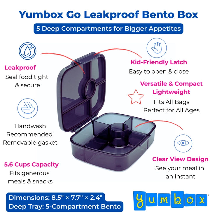 Yumbox Go Berlin Charcoal Grey
