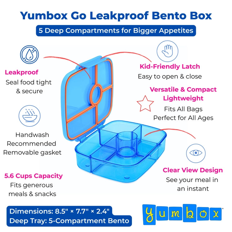 Yumbox Go Miami Blue