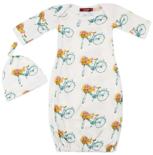 Bicycle Bamboo Gown & Hat Set