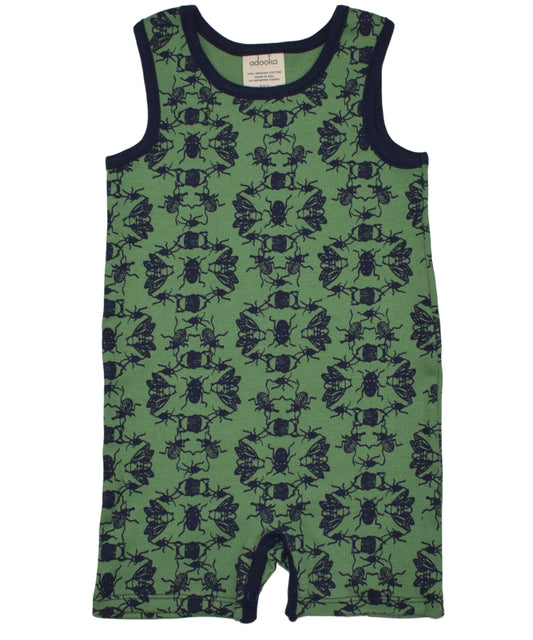 Green Bug Tank Romper