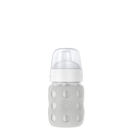 Stone Gray 8oz Stainless Steel Baby Bottle Sippy Spout