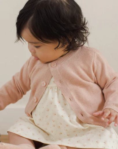 Heathered Rose Knit Cardigan