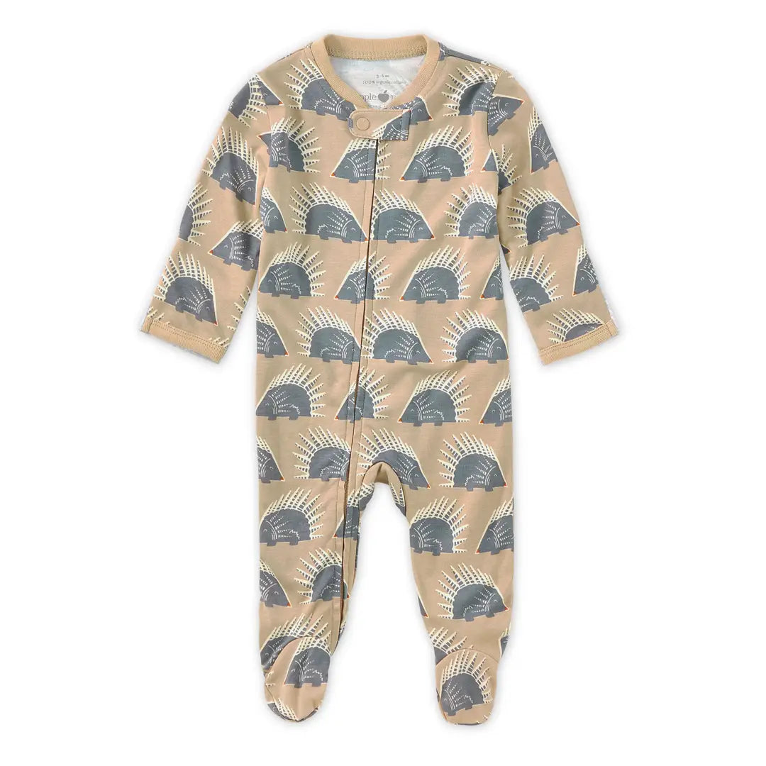 Chill Quill Print Zip Footie