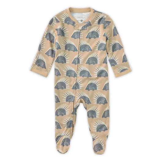 Chill Quill Print Zip Footie