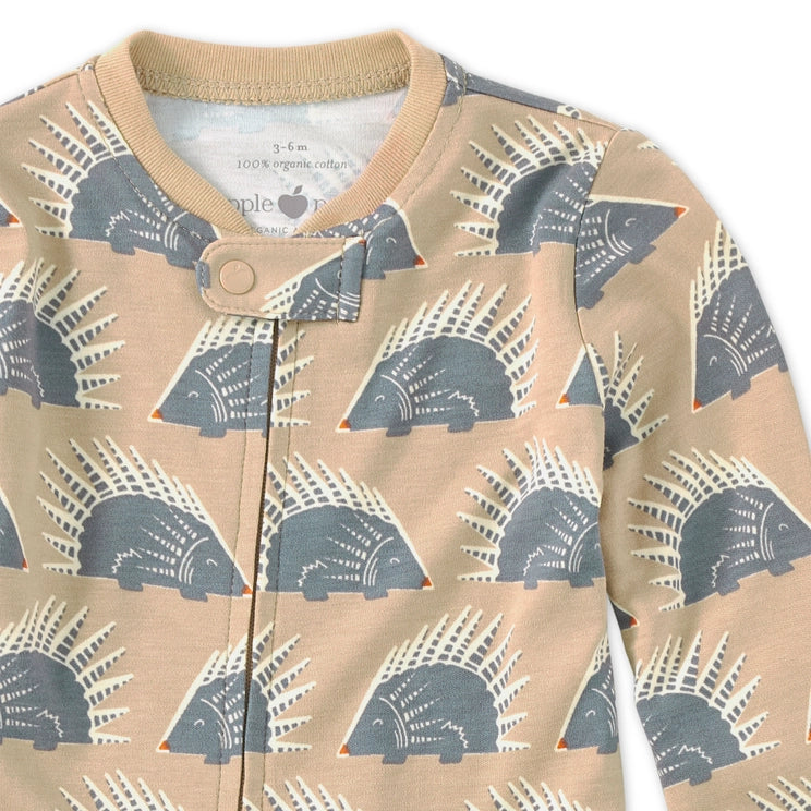 Chill Quill Print Zip Footie