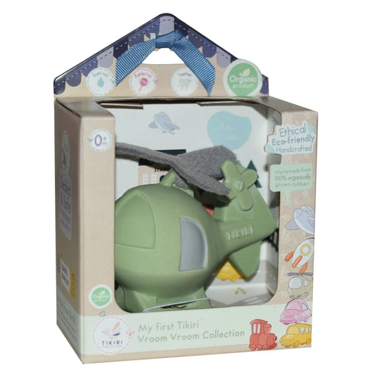 Helicopter Organic Natural Rubber Teether & Rattle
