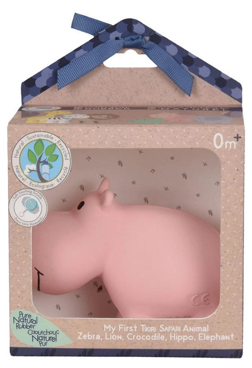 Hippo Organic Natural Rubber Teether & Rattle