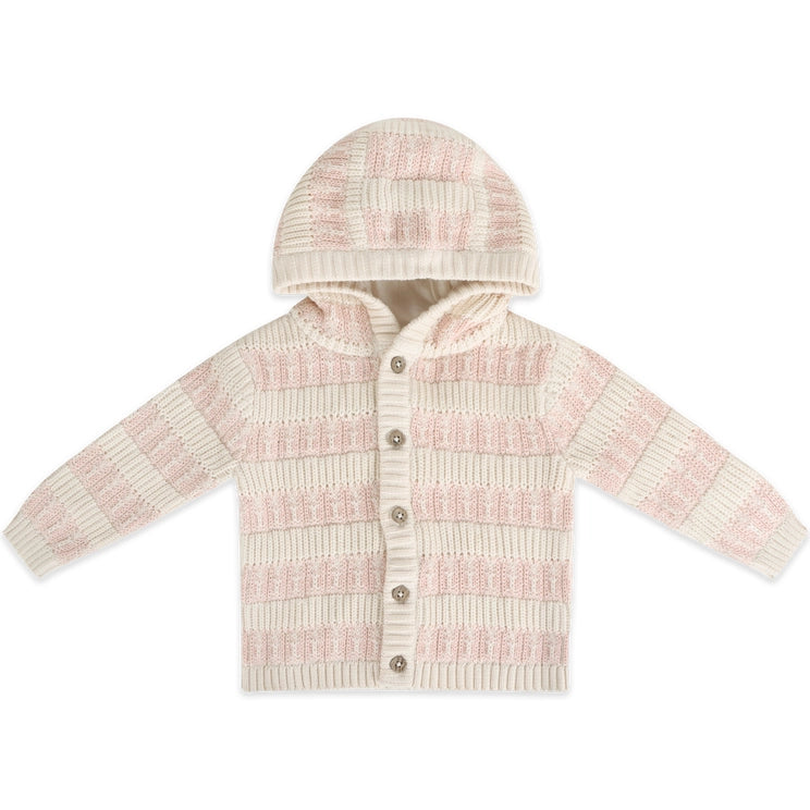 Textured Knit Baby Hooded Jacket