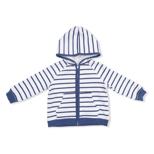 Zip Hoodie in Oceana Stripe