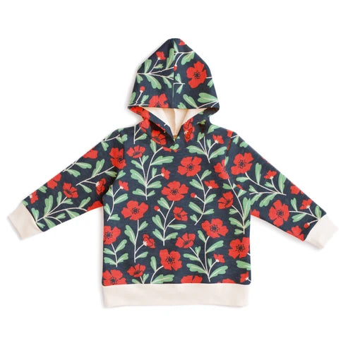 Poppies Navy Hoodie