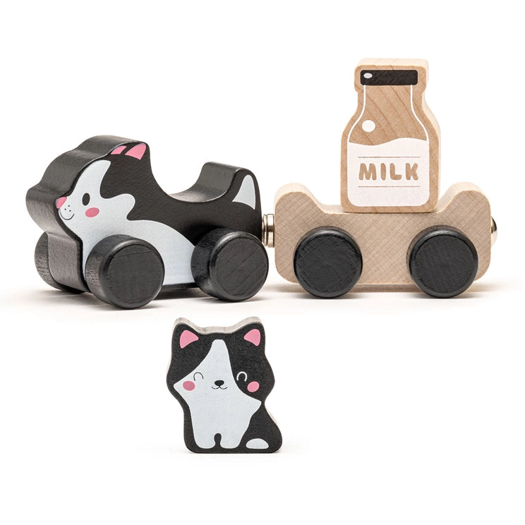 Clever Kitties Wooden Push & Go Toy