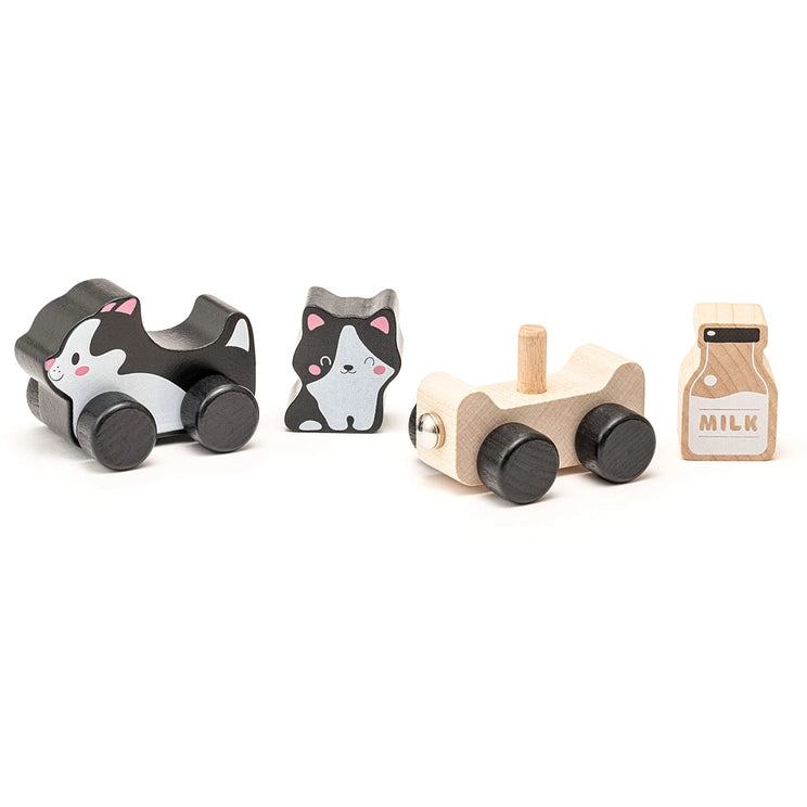 Clever Kitties Wooden Push & Go Toy