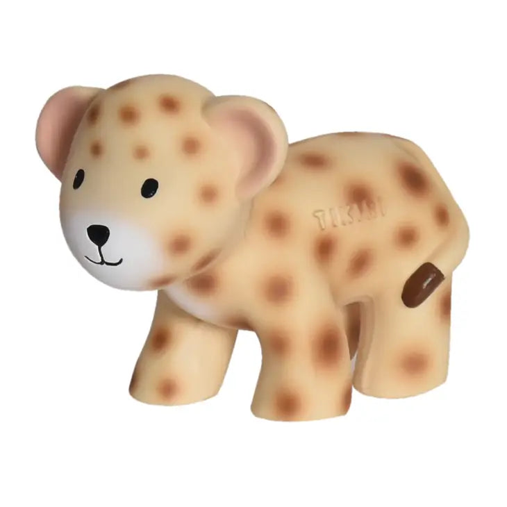 Leopard Organic Natural Rubber Teether & Rattle