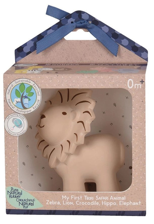 Lion Organic Natural Rubber Teether & Rattle