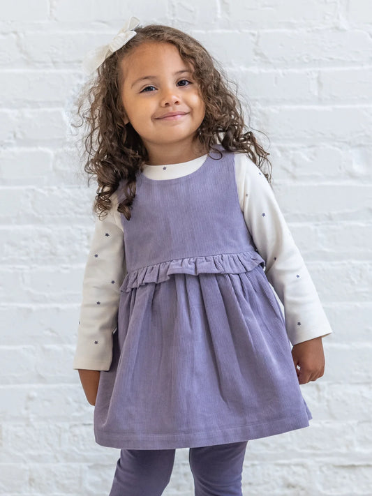 Lois Fine Cord Ruffle Jumper Set in Macy Floral
