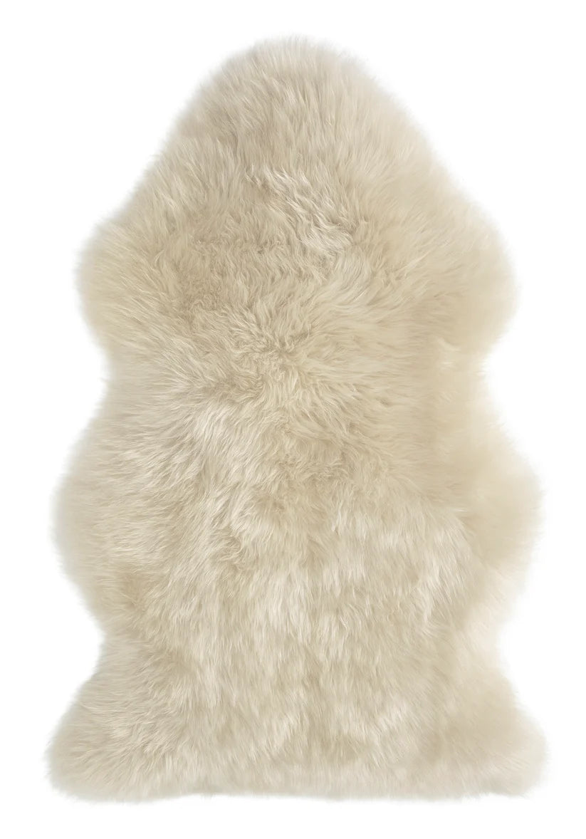 Natural Sheepskin Baby Rug Long Wool
