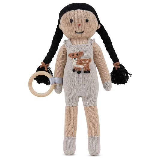 Mabel Knitted Doll & Teether