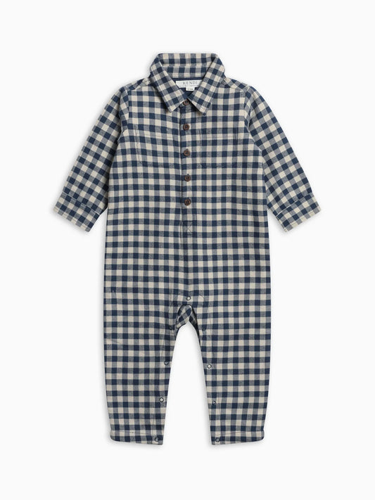 Mishka Flannel Lined Collar Romper