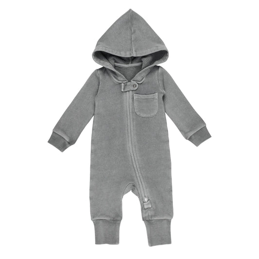 Mist Cozy Zipper Romper