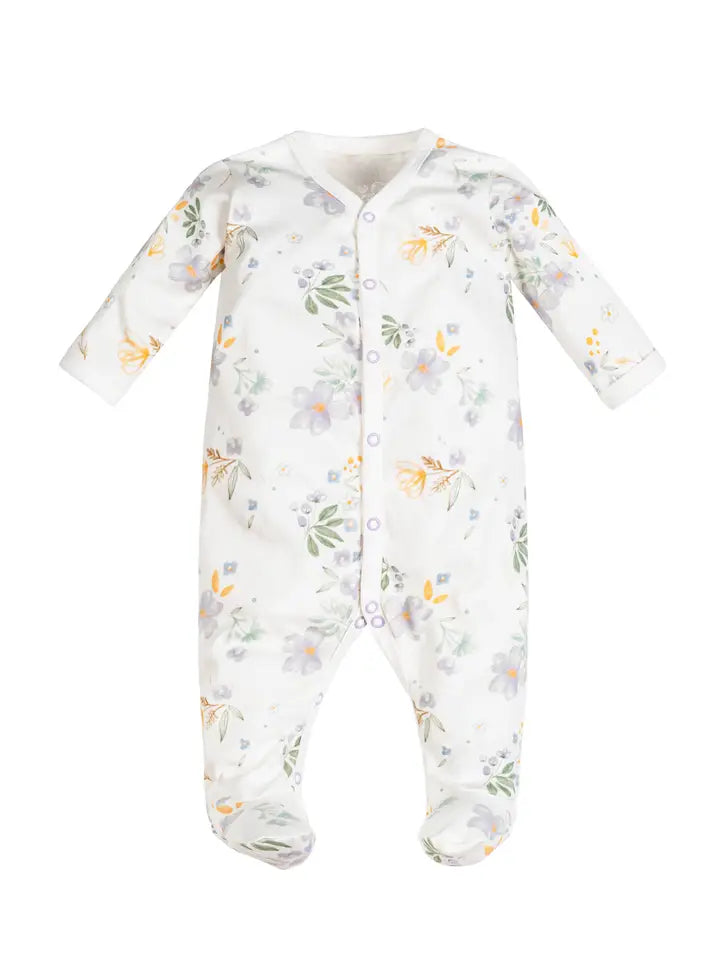 Modern Daisy Snap Front Footie