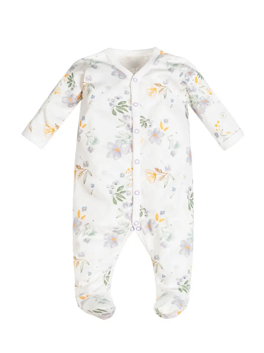 Modern Daisy Snap Front Footie