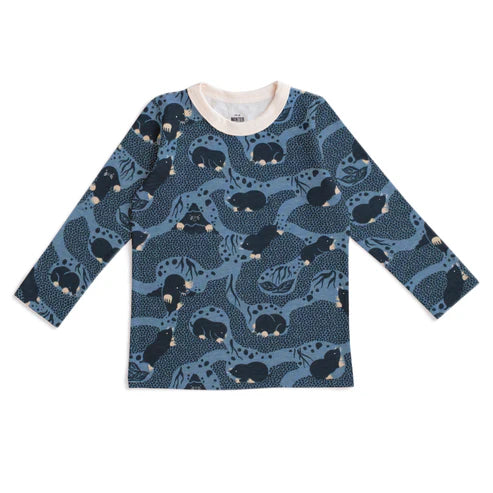 Long Sleeve Moles Blue Tee