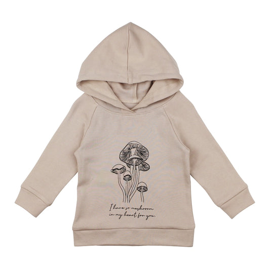 Mushroom Print Organic Cotton Hoodie